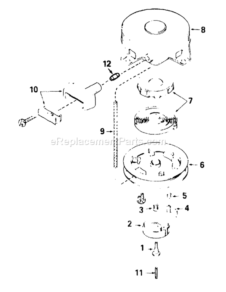 Page G Diagram and Parts List for 8647-1  Briggs and Stratton Generator